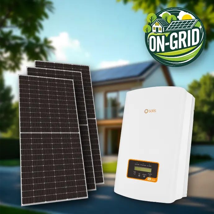Kit Solar on-grid 5 KW (Sin instalación)